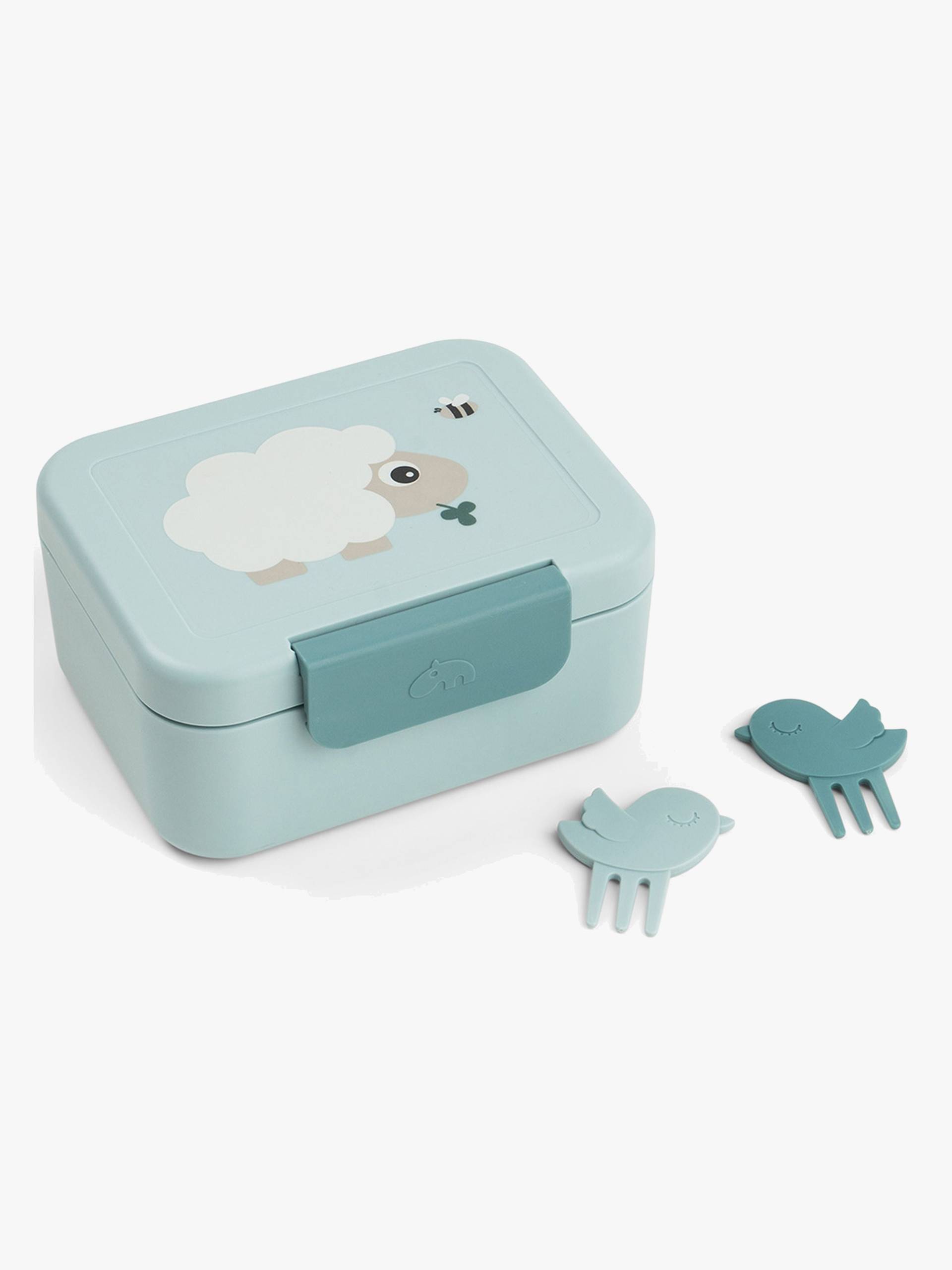 Done By Deer Tiny Farm Brotdose mit Snack Picks, Blue Done By Deer Tiny Farm Brotdose mit Snack Picks, Blue von Done By Deer