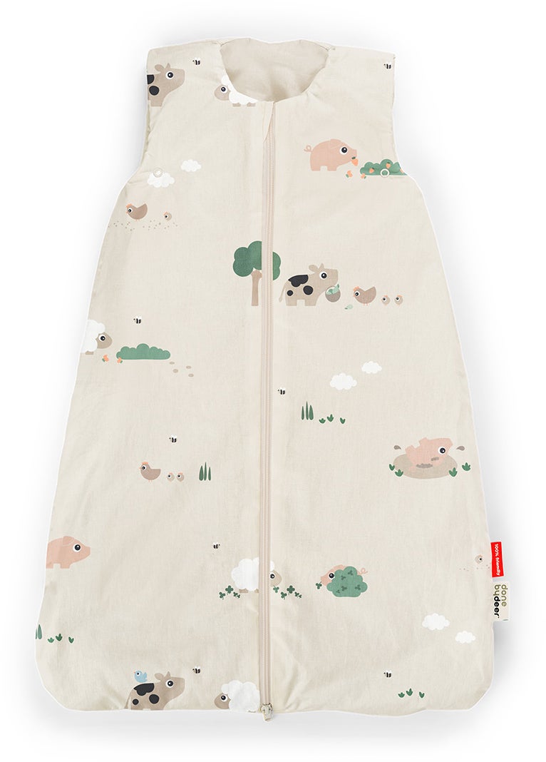 Done By Deer Tiny Farm Schlafsack 0-5M TOG 2.5, Sand von Done By Deer