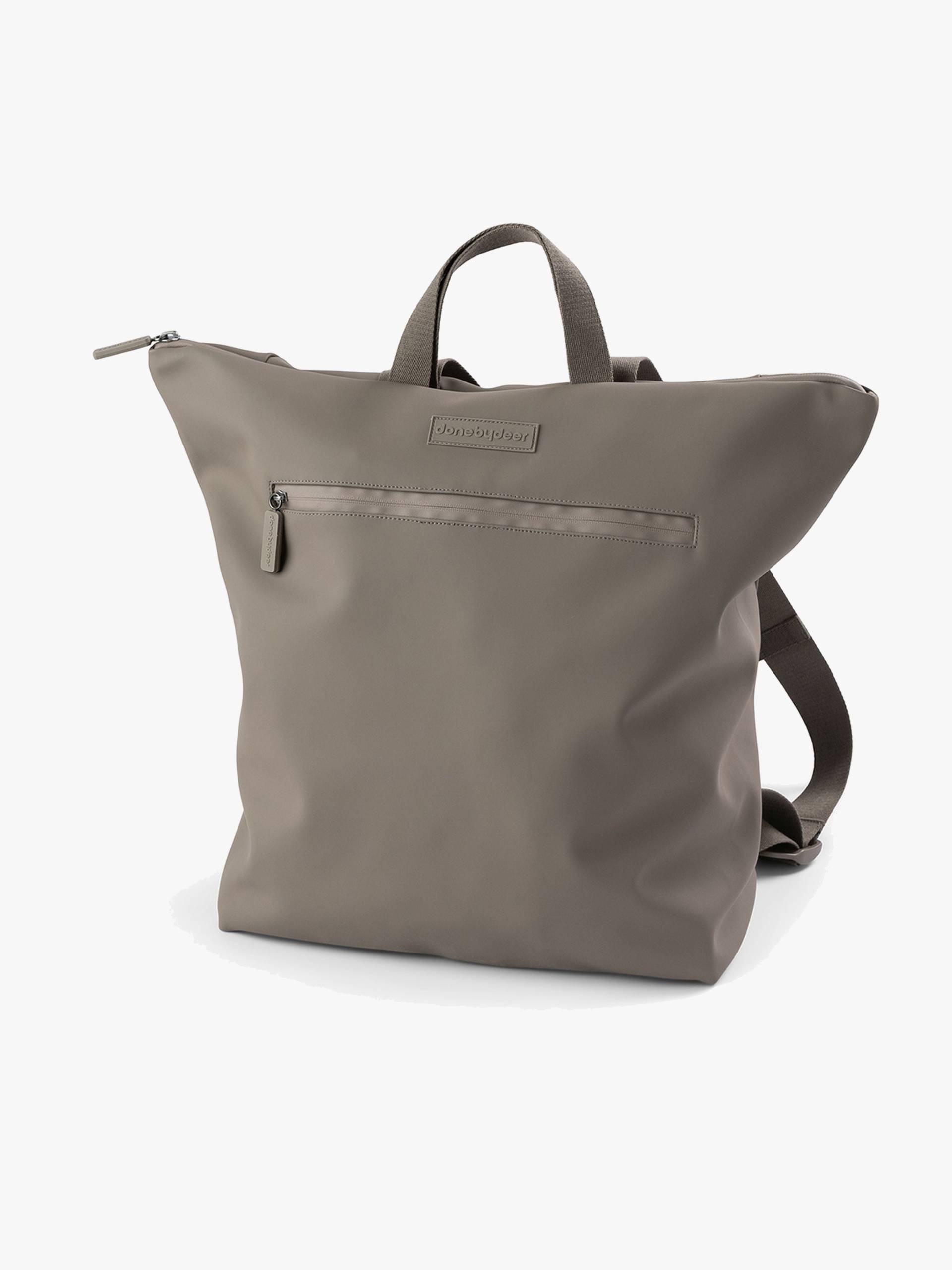 Done By Deer Wickeltasche Rucksack, Taupe von Done By Deer