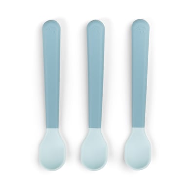 Done by Deer™ Babylöffel Foodie Easy grip 3er Pack blau von Done by Deer