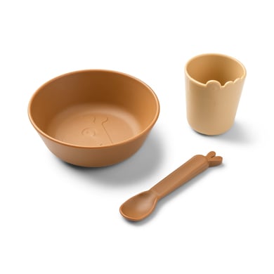Done by Deer™ Geschirr-Set Kiddish first meal - Senfgelb von Done by Deer
