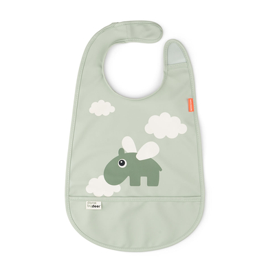 Done by Deer™ Klettverschluss-Lätzchen Happy clouds grün von Done by Deer