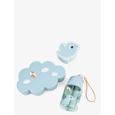 Done by Deer™ Lunch & Snackbox mit Strohhalmflasche Playground blau von Done by Deer