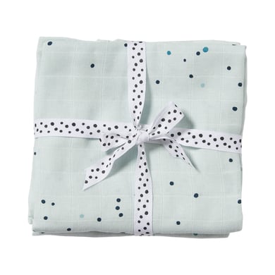 Done by Deer™ Spucktuch 2er-Pack Dreamy dots Blau von Done by Deer™