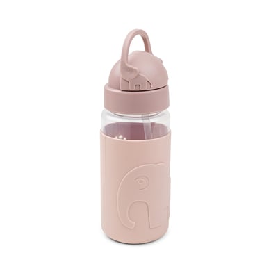 Done by Deer™ Trinkflasche Easy-grip mit Strohhalm, Elphee Rosa von Done by Deer