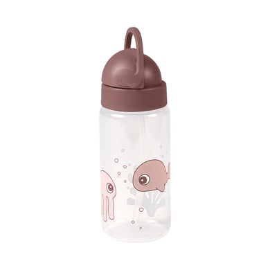 Done by Deer™ Trinkflasche mit Strohhalm Sea friends in rosa von Done by Deer™