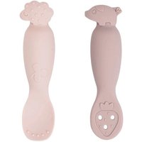 Babylöffel-Set Tiny farm Rosa von Done by Deer AS