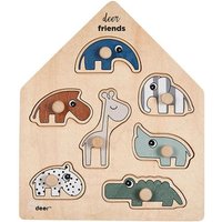 Puzzle Deer friends Farbmix Puzzle Deer friends Farbmix von Done by Deer AS