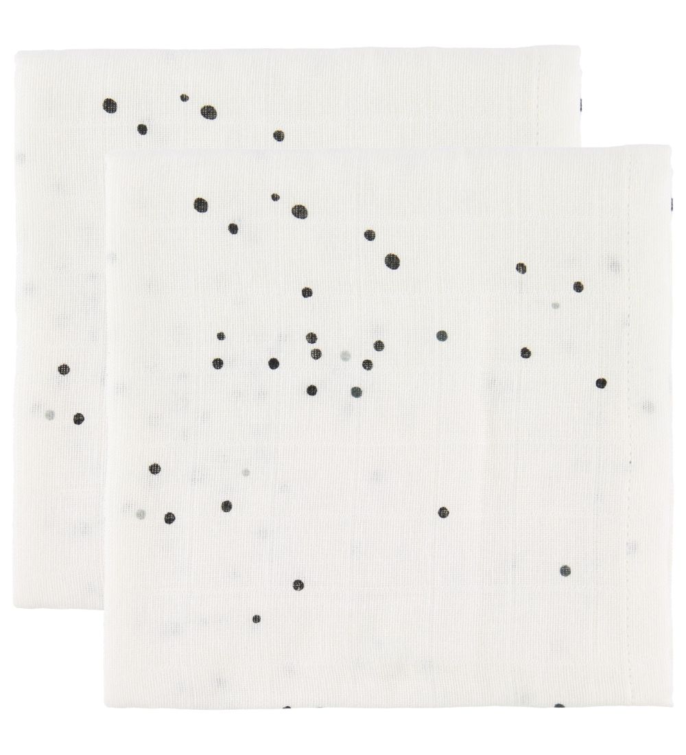 Done By Deer Mulltuch - 120x120 - 2er-Pack - White Dreamy Dots - Done by Deer - One Size - Wickeltücher von Done by Deer