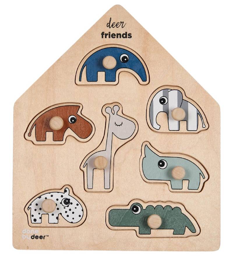 Done By Deer Puzzlespiel - Holz - Deer Friends - Done by Deer - One Size - Puzzlespiele Done By Deer Puzzlespiel - Holz - Deer Friends - Done by Deer - One Size - Puzzlespiele von Done by Deer