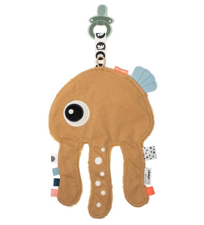 Done By Deer Schmusetuch - Cozy Friend - Jelly - Mustard - Done by Deer - One Size - Schmusetücher von Done by Deer