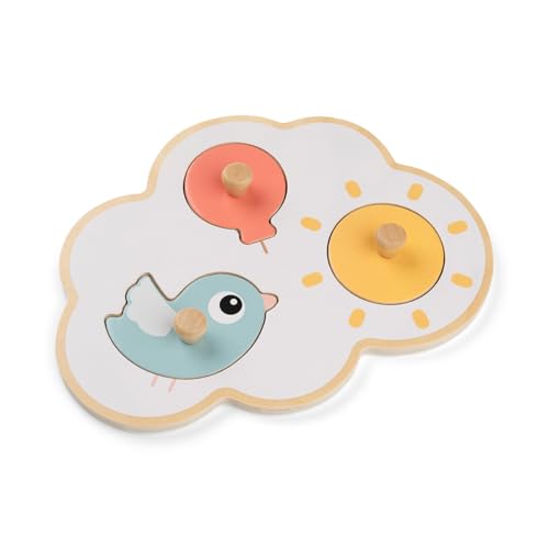 Done by Deer Erstes Steckpuzzle Happy Clouds Farbmix - Babys erstes Steckpuzzle - Montessori Spielzeug, fördert die Feinmotorik - Holzspielzeug, Lernspiele - Motorikspielzeug ab 1 Jahr Done by Deer Erstes Steckpuzzle Happy Clouds Farbmix - Babys erstes Steckpuzzle - Montessori Spielzeug, fördert die Feinmotorik - Holzspielzeug, Lernspiele - Motorikspielzeug ab 1 Jahr von Done by Deer