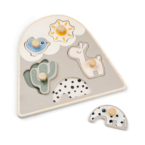 Done by Deer Steckpuzzle Lalee Beige - Montessori Spielzeug, fördert die Feinmotorik - Holzspielzeug, Lernspiele - Motorikspielzeug ab 1 Jahr Done by Deer Steckpuzzle Lalee Beige - Montessori Spielzeug, fördert die Feinmotorik - Holzspielzeug, Lernspiele - Motorikspielzeug ab 1 Jahr von Done by Deer