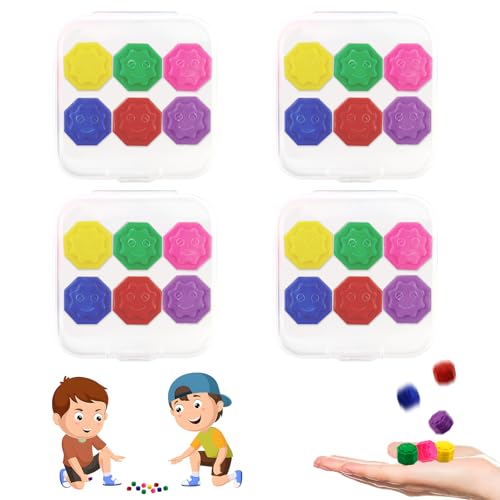 24Pcs Squid Gonggi Stones Korean Game Traditionelles Squid Game Würfel Spiele Set Korean Stein Handspiele Trainieren Die Hand-Auge-Koordination Und Die Reaktionsfähigkeit Für Kinder Erwachsene von Dongcill