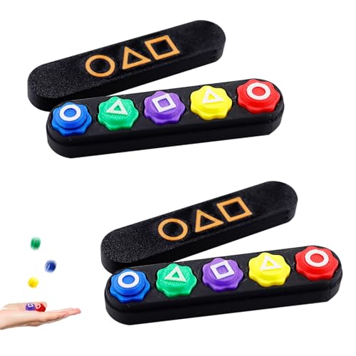 Gonggi-Spielset - Traditionelles Koreanisches Steinefangspiel mit 5 Steinen + Box | Hand-Auge-Koordinationstraining | Tragbar & Langlebig für Familienaktivitäten,Kinder & Erwachsene von Dongcill