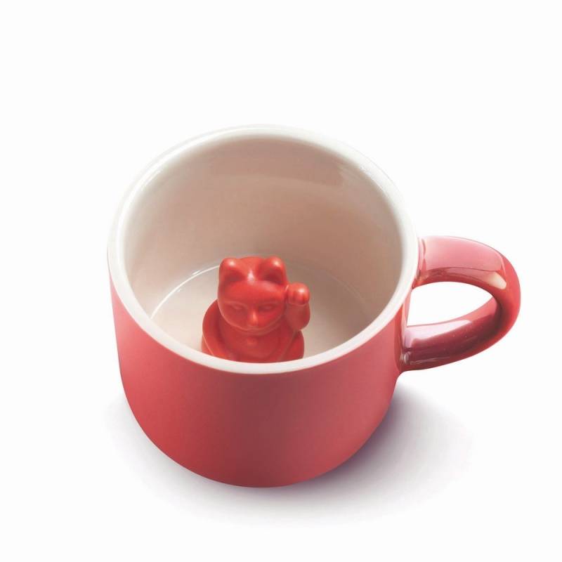 Donkey Tasse Maneki Neko Lucky Mug red von Donkey Products