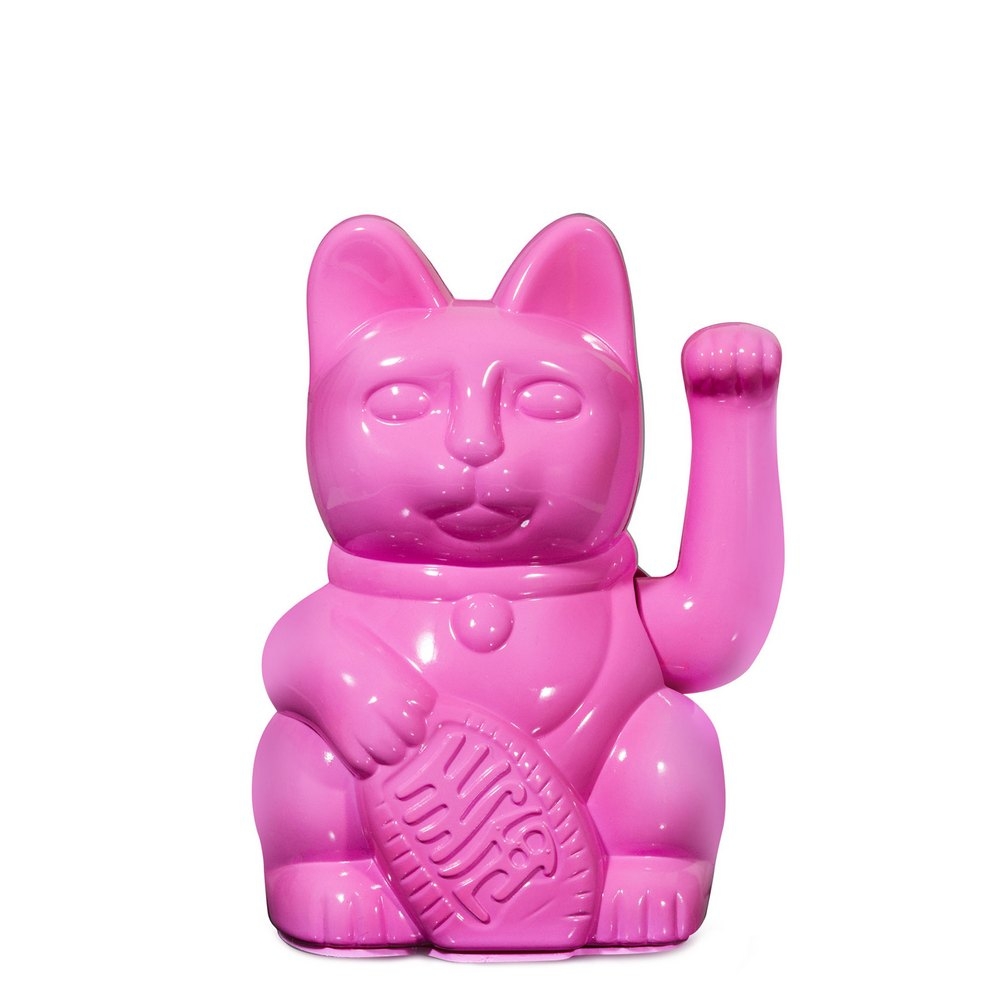 Donkey Winkekatze Lucky Cat Miami Nights glossy pink von Donkey Products