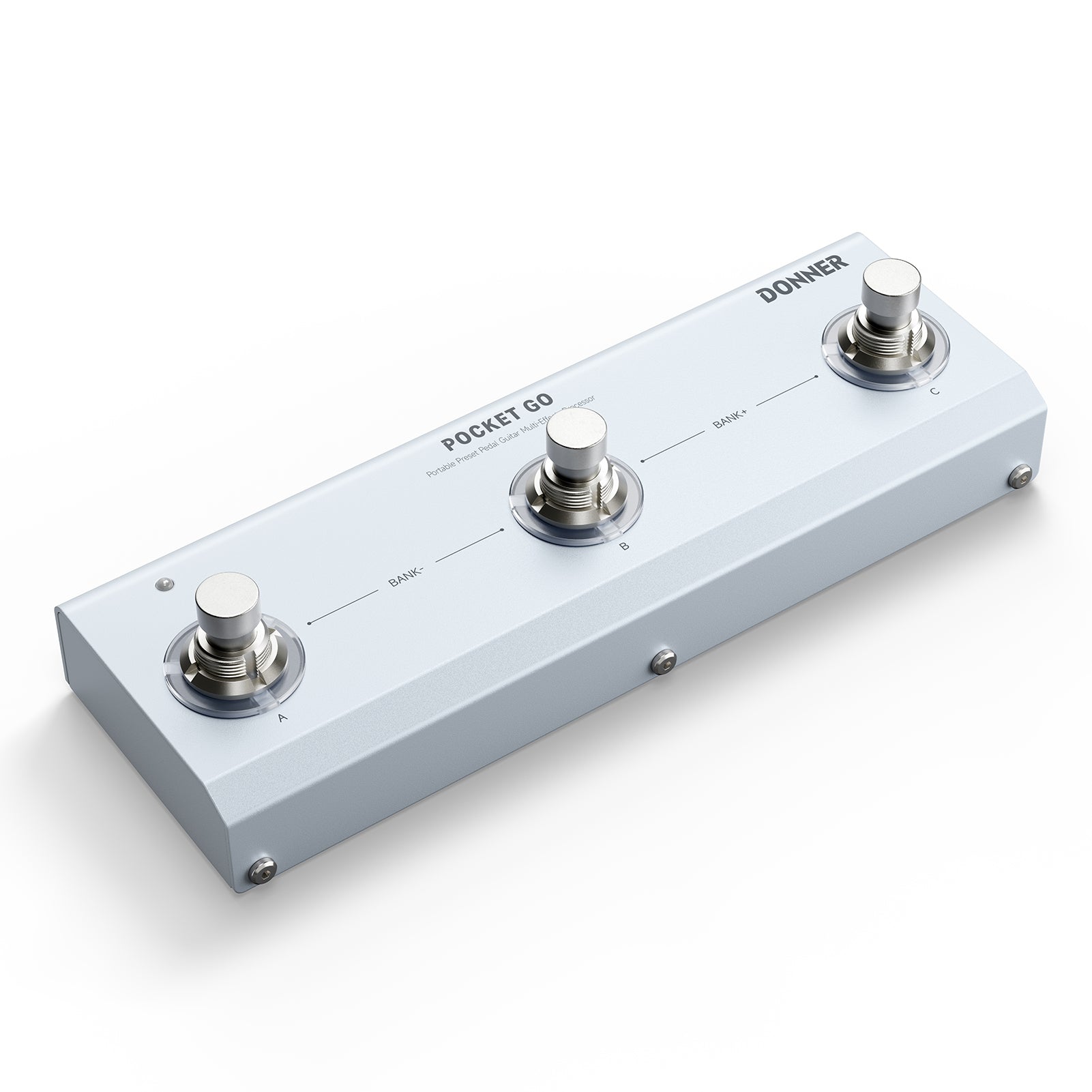 DONNER Pocket Go – Tragbarer Preset-Pedal-Multieffektprozessor für Gitarre von Donner Music - DE