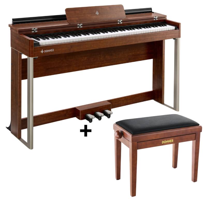 Donner DDP-200 MK2 Digitalpiano, DDP-200 MK2 Piano / Piano + höhenverstellbare Bank von Donner Music - DE