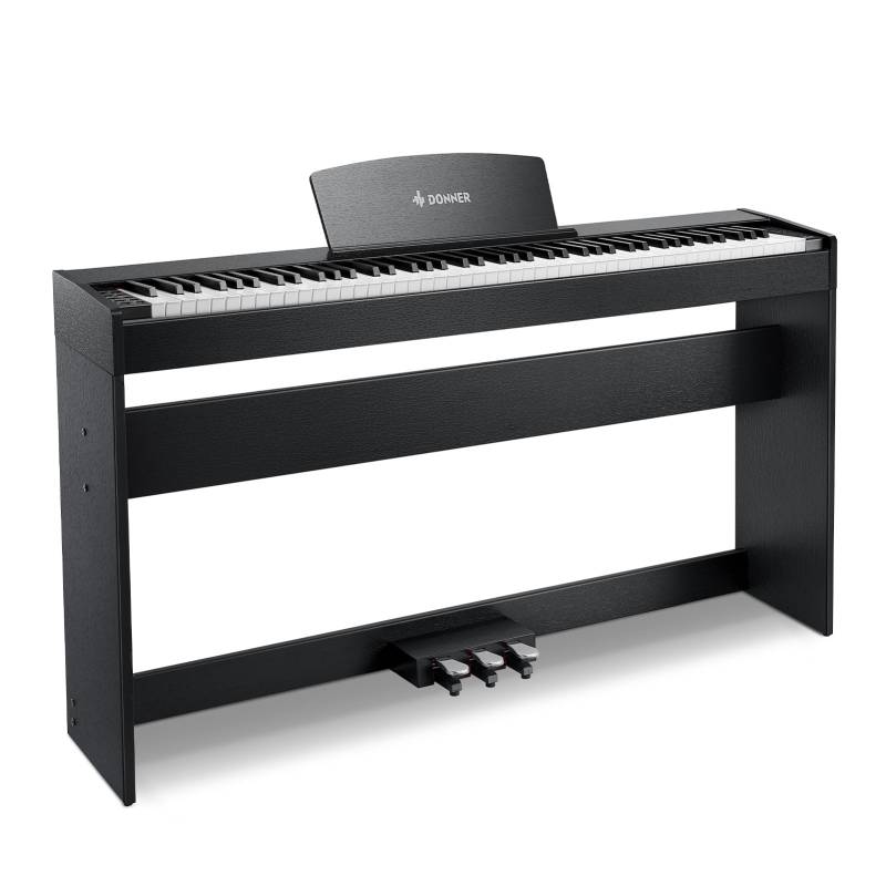Donner DDP-50 88 Tasten Gewichtetes Digitalpiano, Schwarz / Piano Donner DDP-50 88 Tasten Gewichtetes Digitalpiano, Schwarz / Piano von Donner Music - DE