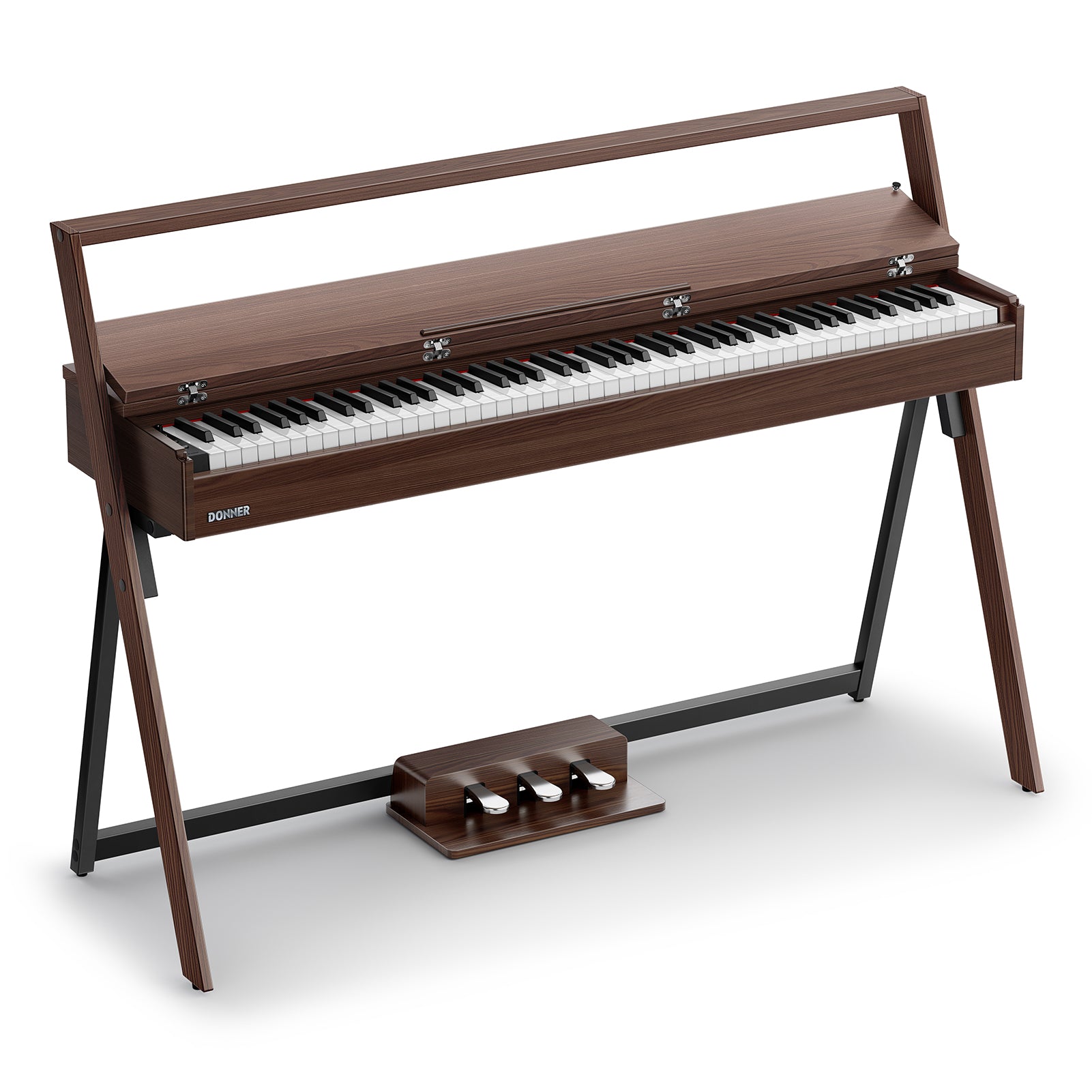 Donner OURA™ R300 88 Tasten gewichteter Hammermechanik Digitalpiano, Grau-Braun / Klavier von Donner Music - DE