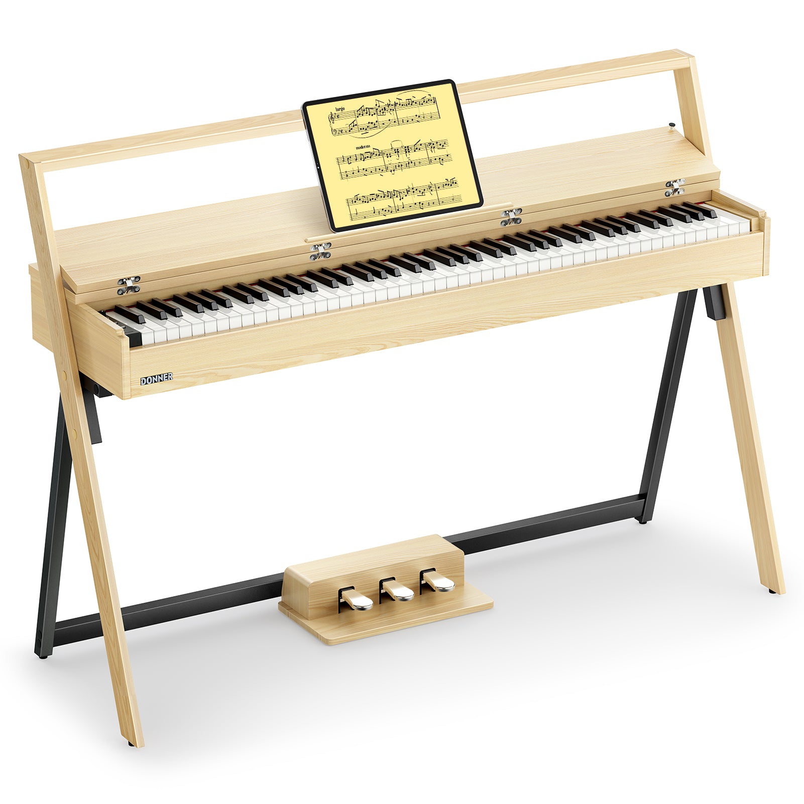 Donner OURA™ R300 88 Tasten gewichteter Hammermechanik Digitalpiano, Helle Holzfarbe / Klavier von Donner Music - DE