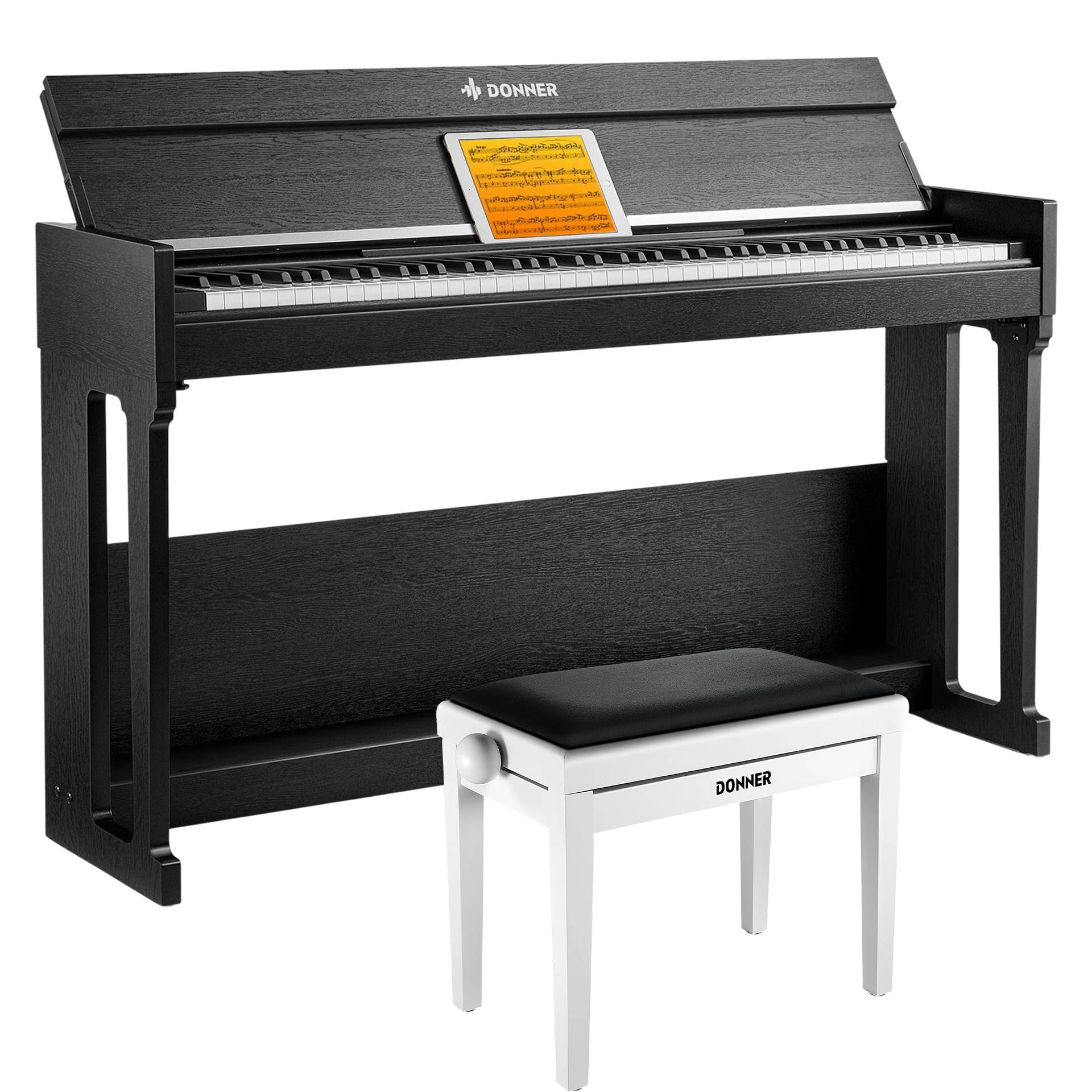 【Vorbestellung】Donner DDP-90 PRO Voll Gewichtetes Digitalpiano für Zuhause【Versand am 10. Dezember】, Piano + Weiß Matt Höhenverstellbare Bank 【Vorbestellung】Donner DDP-90 PRO Voll Gewichtetes Digitalpiano für Zuhause【Versand am 10. Dezember】, Piano + Weiß Matt Höhenverstellbare Bank von Donner Music - DE