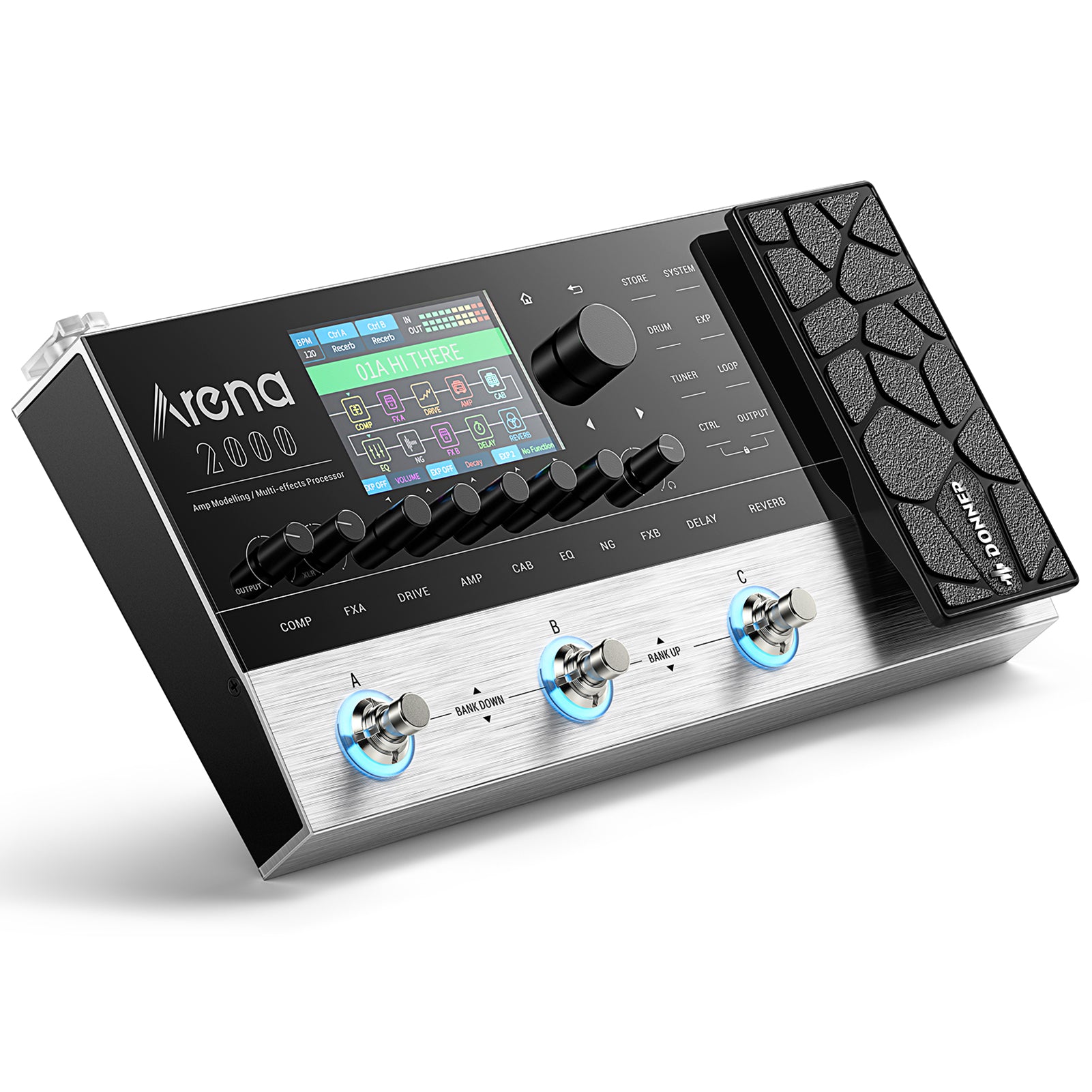 Donner Arena 2000 Multi-Effekt-Pedal Donner Arena 2000 Multi-Effekt-Pedal von Donner
