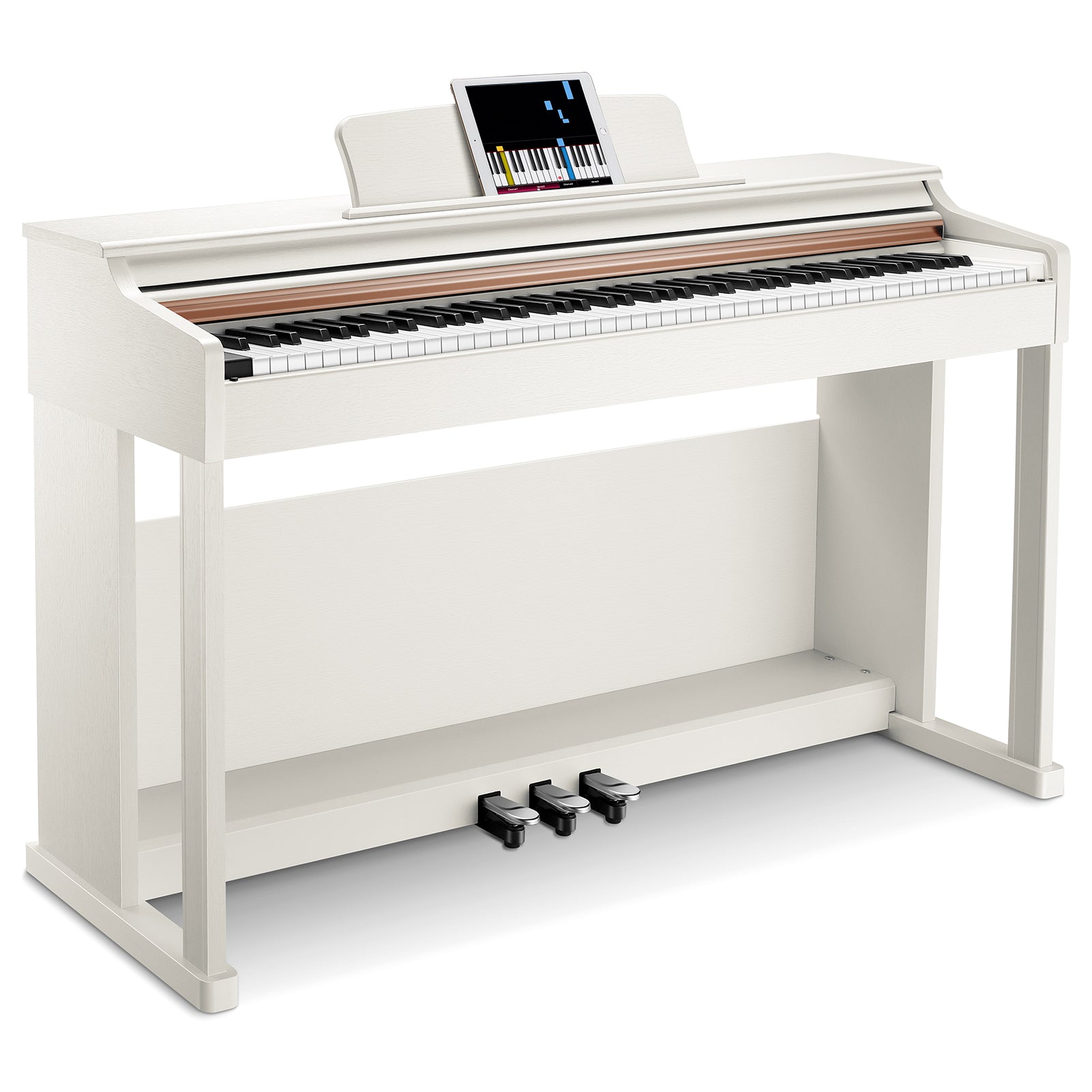 Donner DDP-100 Home Digitalpiano mit 88 Tasten Piano Keyboard Set - Weiß / Piano von Donner