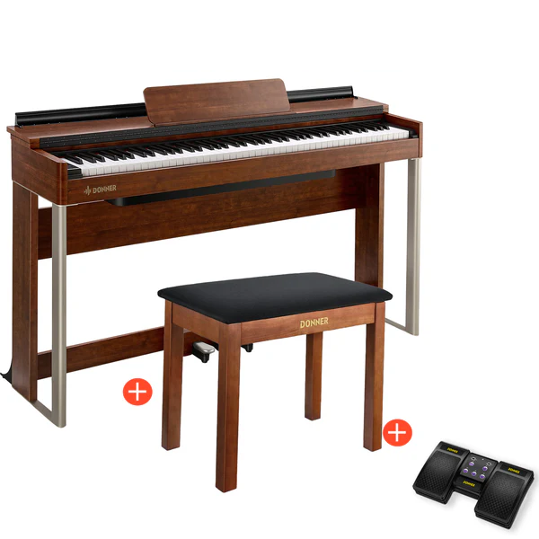 Donner DDP-200 Digital Piano mit 88 gewichteten Tasten, DDP-200 Piano / Piano + Klavierbank + Page Turner Donner DDP-200 Digital Piano mit 88 gewichteten Tasten, DDP-200 Piano / Piano + Klavierbank + Page Turner von Donner