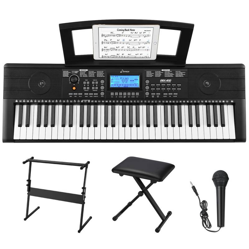 Donner DEK-610 61 Tasten Electronic Keyboard Digital Piano Set Donner DEK-610 61 Tasten Electronic Keyboard Digital Piano Set von Donner