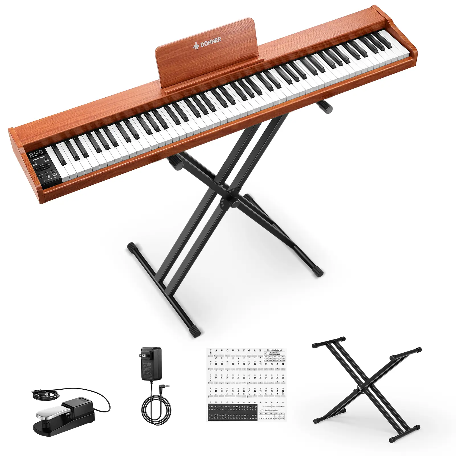 【Vorverkauf】Donner DEP-1S Digitalpiano Halbgewichtete E-Piano Tastatur im Holzstil - Versand am 25. Mai, Piano 【Vorverkauf】Donner DEP-1S Digitalpiano Halbgewichtete E-Piano Tastatur im Holzstil - Versand am 25. Mai, Piano von Donner