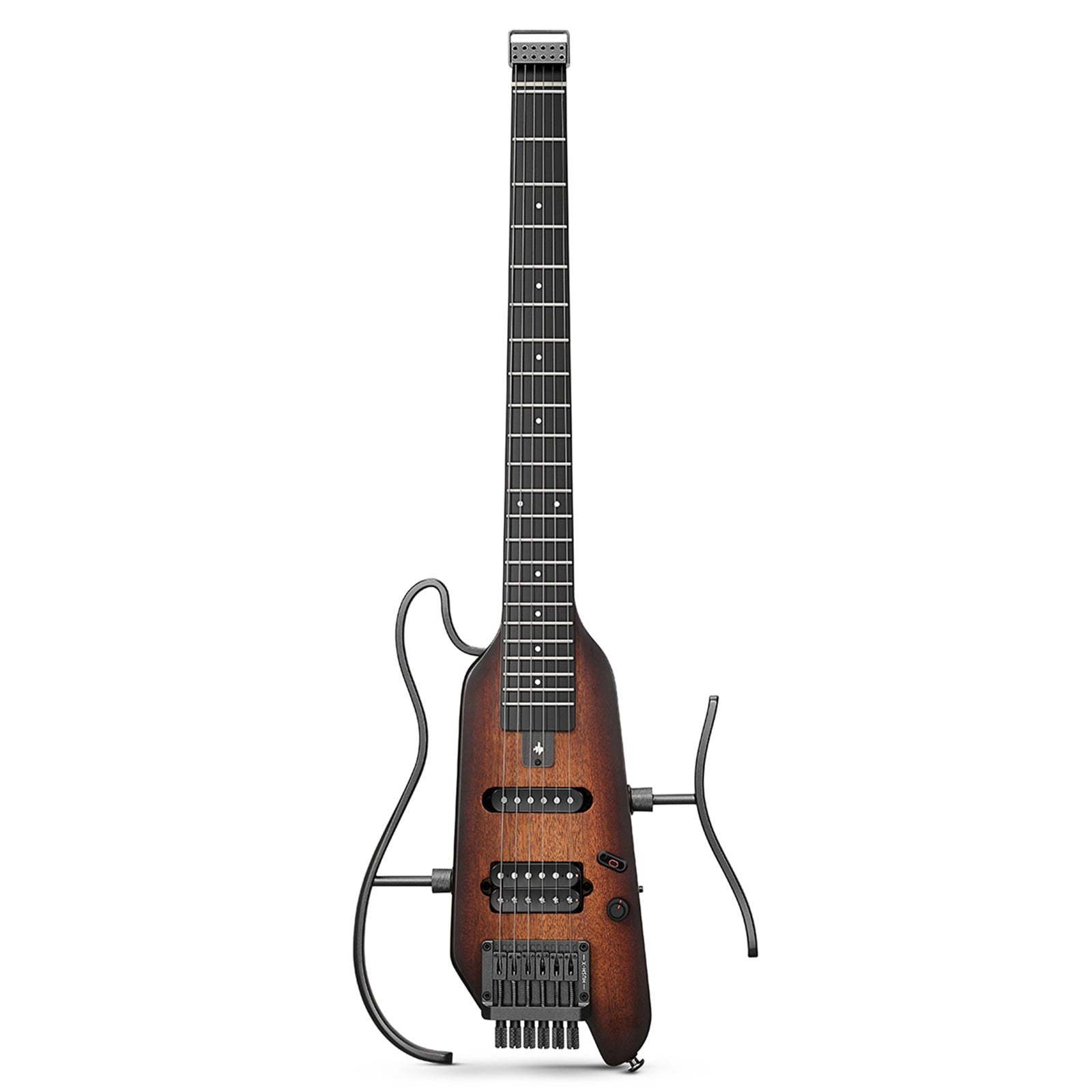 Donner HUSH-X  E-Gitarre Traveler Gitarre Ultra-Light für Unterwegs - Sunburst / Gitarre von Donner