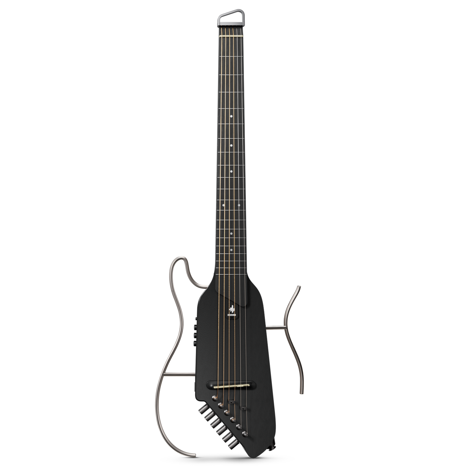 Donner HUSH-I Leise Elektro-Akustikgitarre: Perfekt für Reisen, Schwarz Donner HUSH-I Leise Elektro-Akustikgitarre: Perfekt für Reisen, Schwarz von Donner