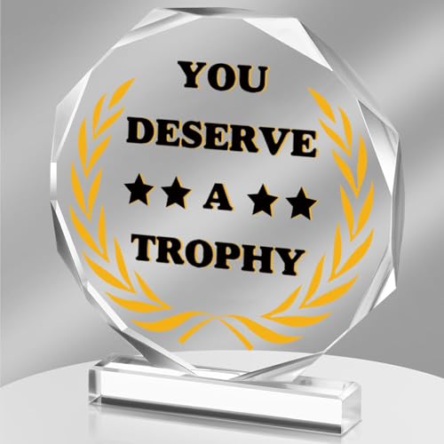Sie verdienen eine Trophäe - Acryl-Sport-Trophäe, Auszeichnung, Sporttag, Spielpreis für Sportveranstaltungen, akademische Wettbewerbe, Partygeschenke, Kinder und Erwachsene, 12,9 x 12,9 cm Sie verdienen eine Trophäe - Acryl-Sport-Trophäe, Auszeichnung, Sporttag, Spielpreis für Sportveranstaltungen, akademische Wettbewerbe, Partygeschenke, Kinder und Erwachsene, 12,9 x 12,9 cm von Donrime