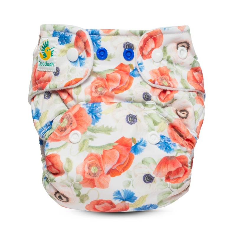 Doodush Coolmax Pocket ohne Einlage - Field Poppies Größe 2 (5 - 13 kg) von Doodush