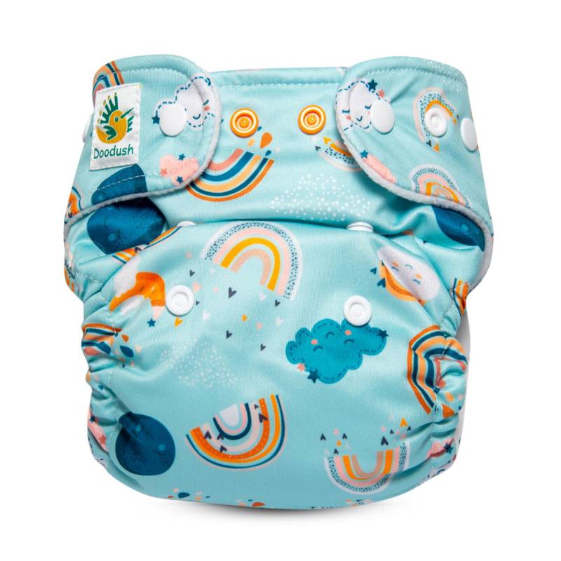 Doodush Coolmax Pocket ohne Einlage - Größe 2 (5 - 13 kg) Rainbow Sky von Doodush