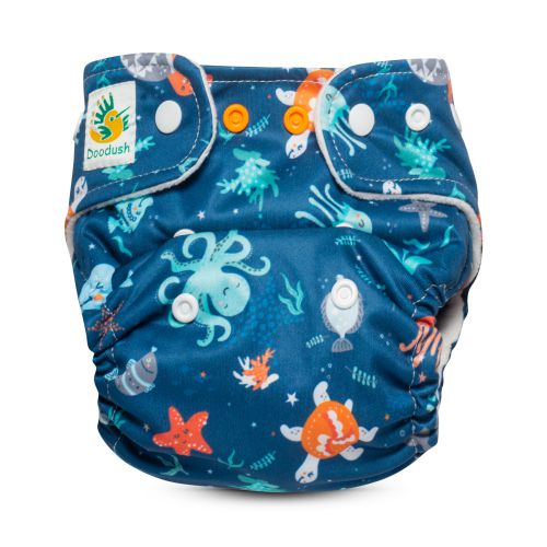 Doodush Coolmax Pocket ohne Einlage - Größe 2 (5 - 13 kg) Underwater World von Doodush