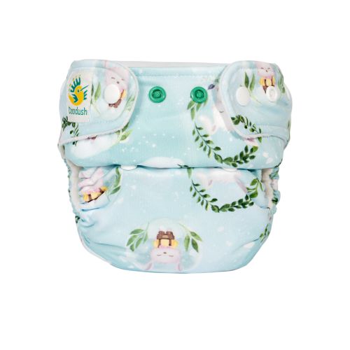 Doodush Coolmax Pocket ohne Einlage - Pastel Bunnies Größe 2 (5 - 13 kg) von Doodush