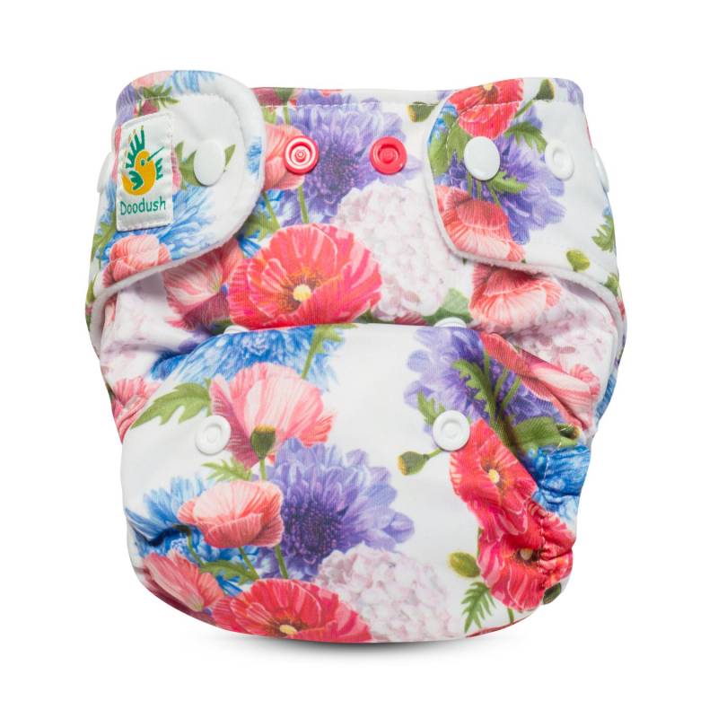 Doodush Coolmax Pocket ohne Einlage - Poppy Bouquet Größe 3 (9 - 18 kg) von Doodush