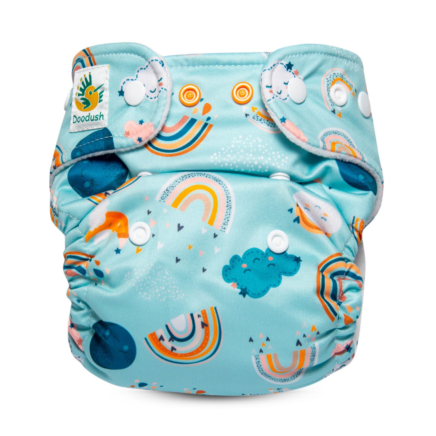 Doodush Mikrofleece Pocket ohne Einlage - Rainbow Sky Größe 3 (9 - 18 kg) von Doodush