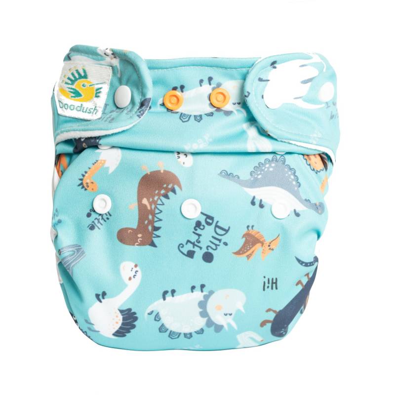 Doodush Überhose One Size - Turquoise Dinos von Doodush