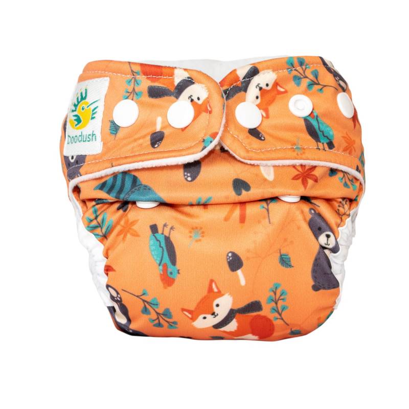 Doodush Überhose für Neugeborene - Orange Forrest von Doodush