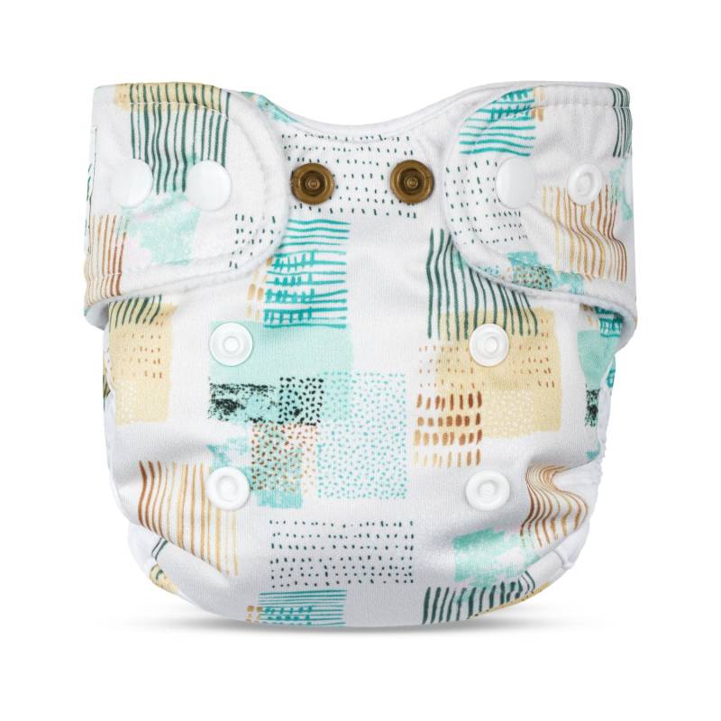 Doodush Überhose für Neugeborene - Pastel Patchwork von Doodush