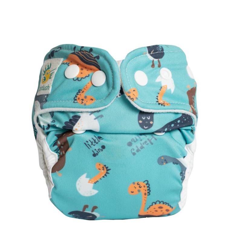 Doodush Überhose für Neugeborene - Turquoise Dinos von Doodush