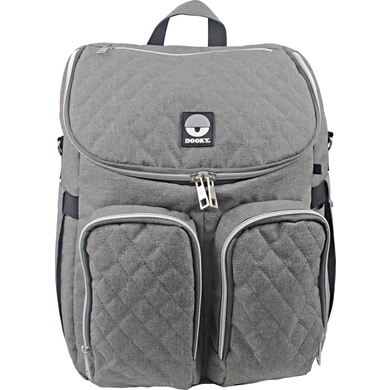 DOOKY Wickelrucksack 2 in 1 Grey melange von Dooky