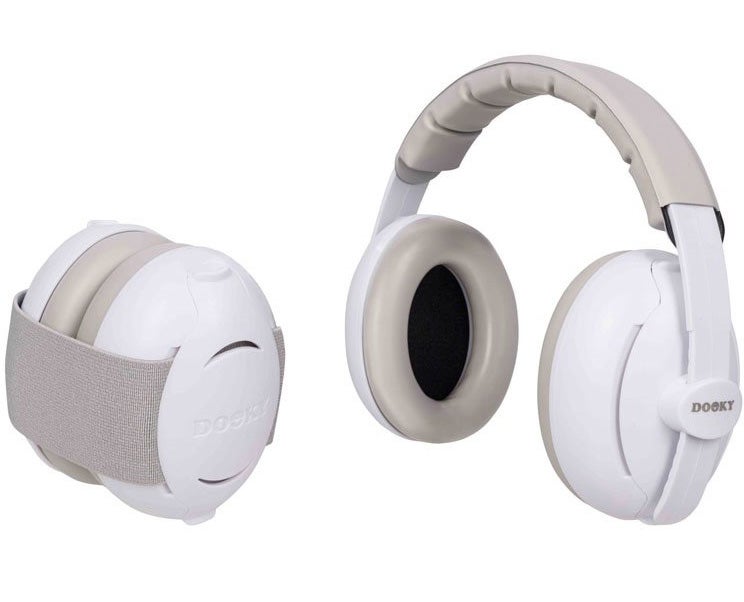Dooky Gehörschutz Kind 2-in-1, Weiß von Dooky