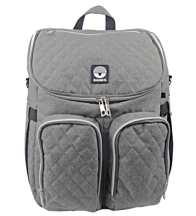 Dooky Wickeltasche Rucksack - 2 I 1 - Grey Melange - Dooky - One Size - Wickeltaschen Dooky Wickeltasche Rucksack - 2 I 1 - Grey Melange - Dooky - One Size - Wickeltaschen von Dooky