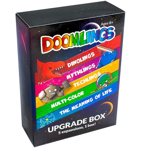 Doomlings Upgrade Pack: 5-in-1 Erweiterungspaket mit 81 Karten, neuen Spielmechaniken und versteckten Zielen Kartenspiel von Doomlings