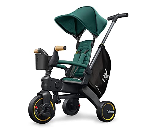 DOONA Liki Trike S5 - das weltweit kompakteste Faltbare Dreirad - Hochwertig, multifunktional, Cooles Design - für Kinder von 10-36 Monate - Racing Green / grün von Doona